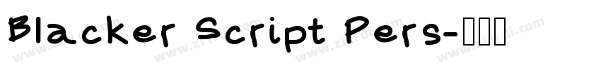 Blacker Script Pers字体转换